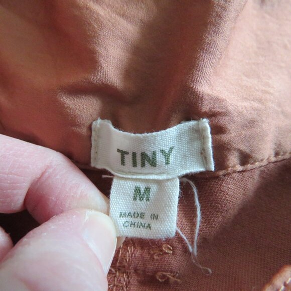 Anthropologie Tiny Ulysses Pants in Salmon Wide Leg Neutral, size M - Picture 13 of 14